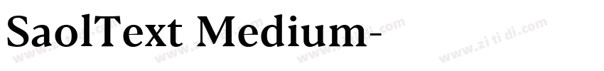SaolText Medium字体转换